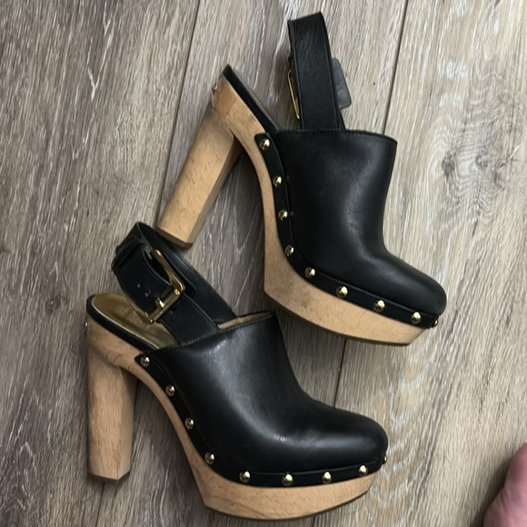 Michael Kors sling back leather clogs 5.5M - Picture 1 of 8